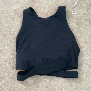 Athleta black workout top.